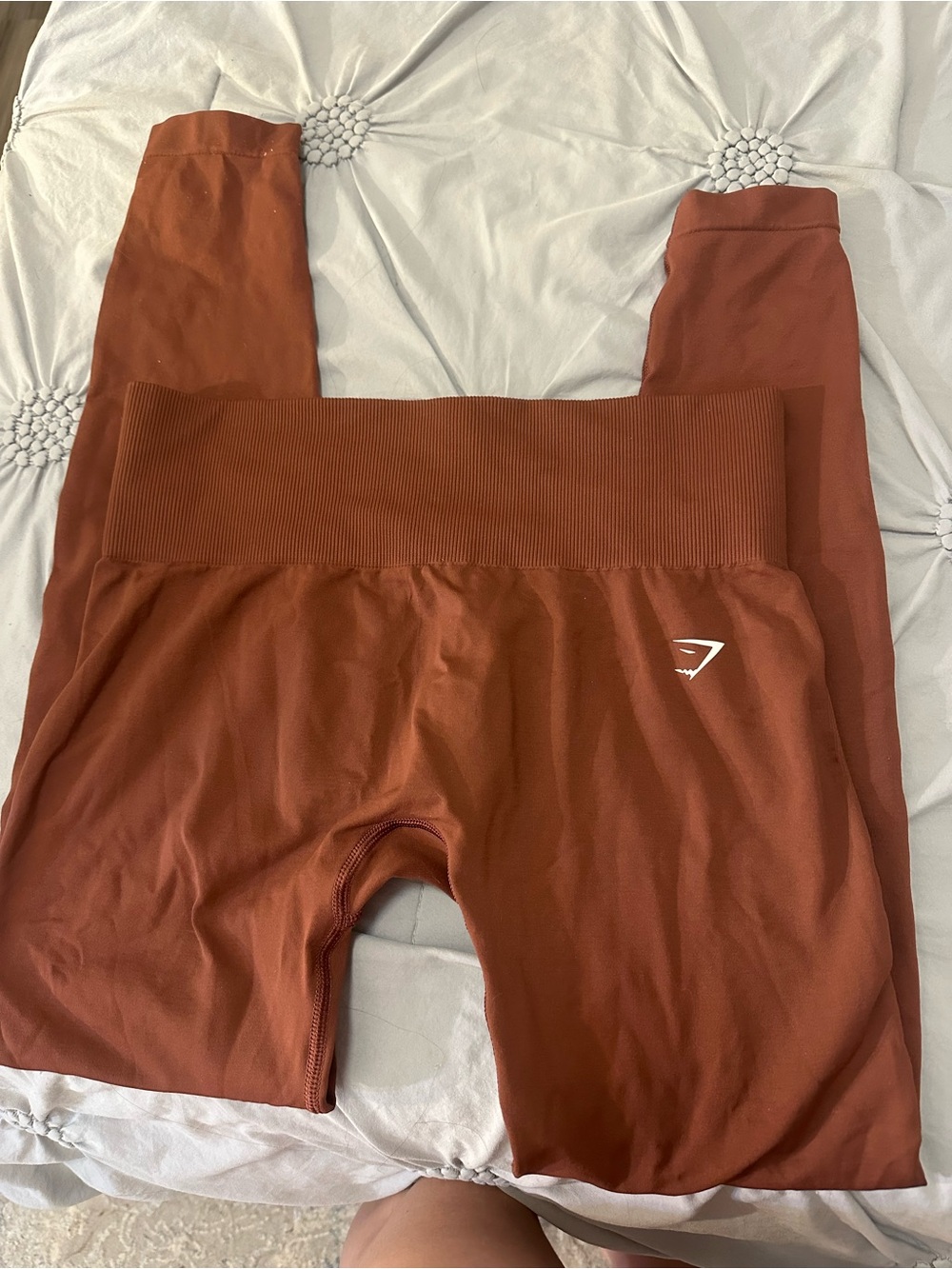 Gymshark High-Waist Leggings Rust/Burnt Orange